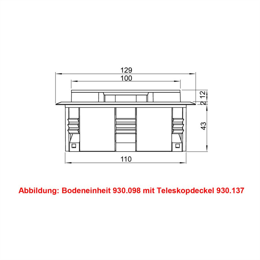 BACHMANN Easy-Outlet silber
