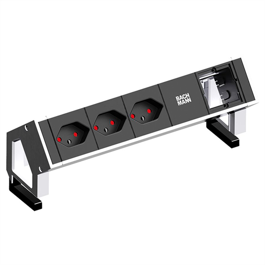 BACHMANN DESK2 3xCH T13 90° 1xCM, Strom 0,2m GST18 RAL9010, United Kingdom