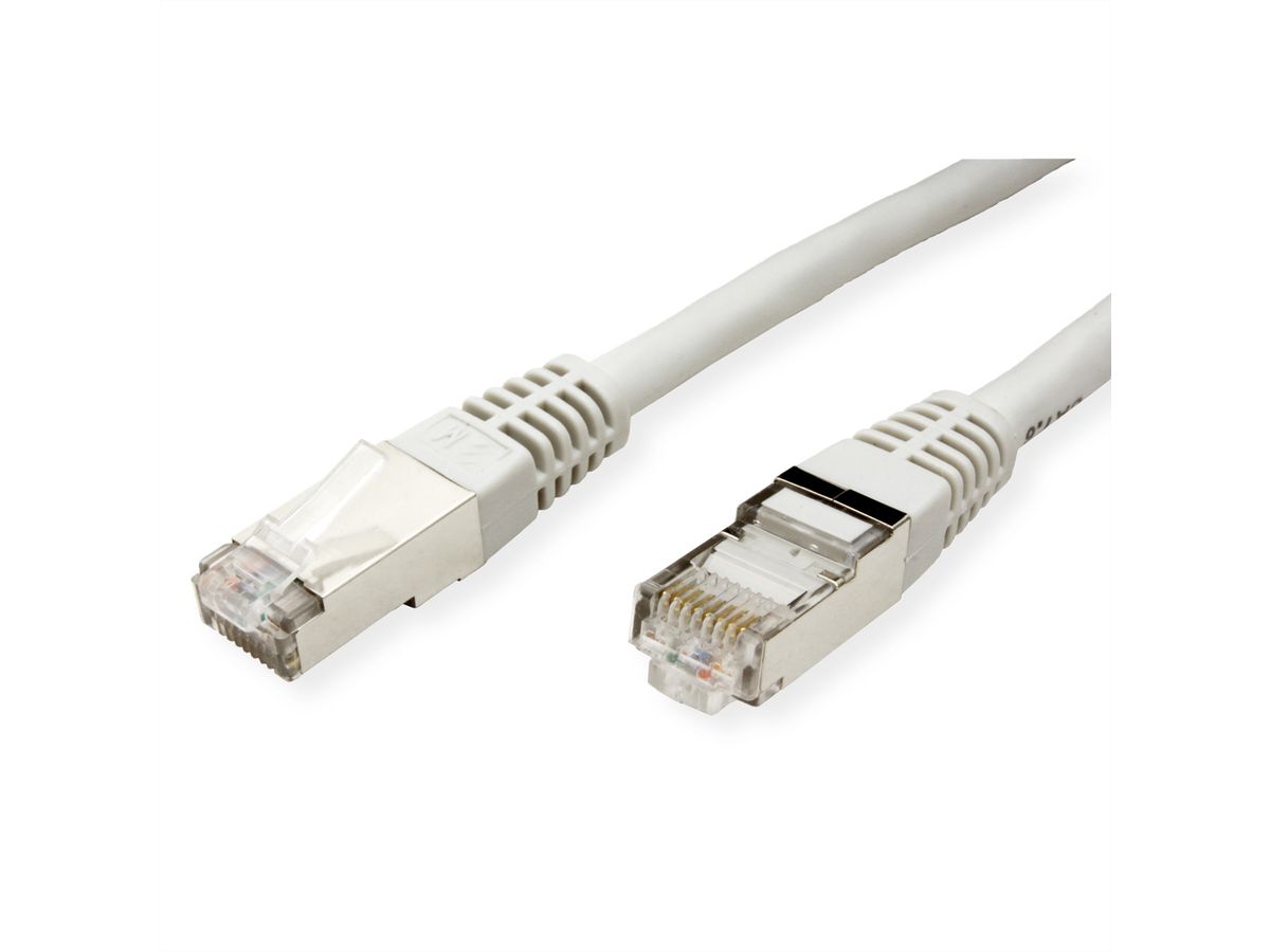 VALUE Patchkabel Kat.6 (Class E) S/FTP (PiMF), grau, 0,5 m