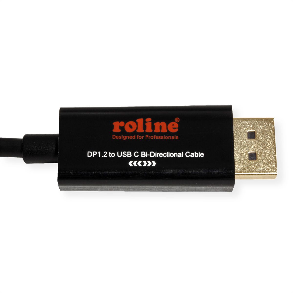 ROLINE Adapterkabel USB-C - DisplayPort, v1.2, bidirektional, ST/ST, 2 m