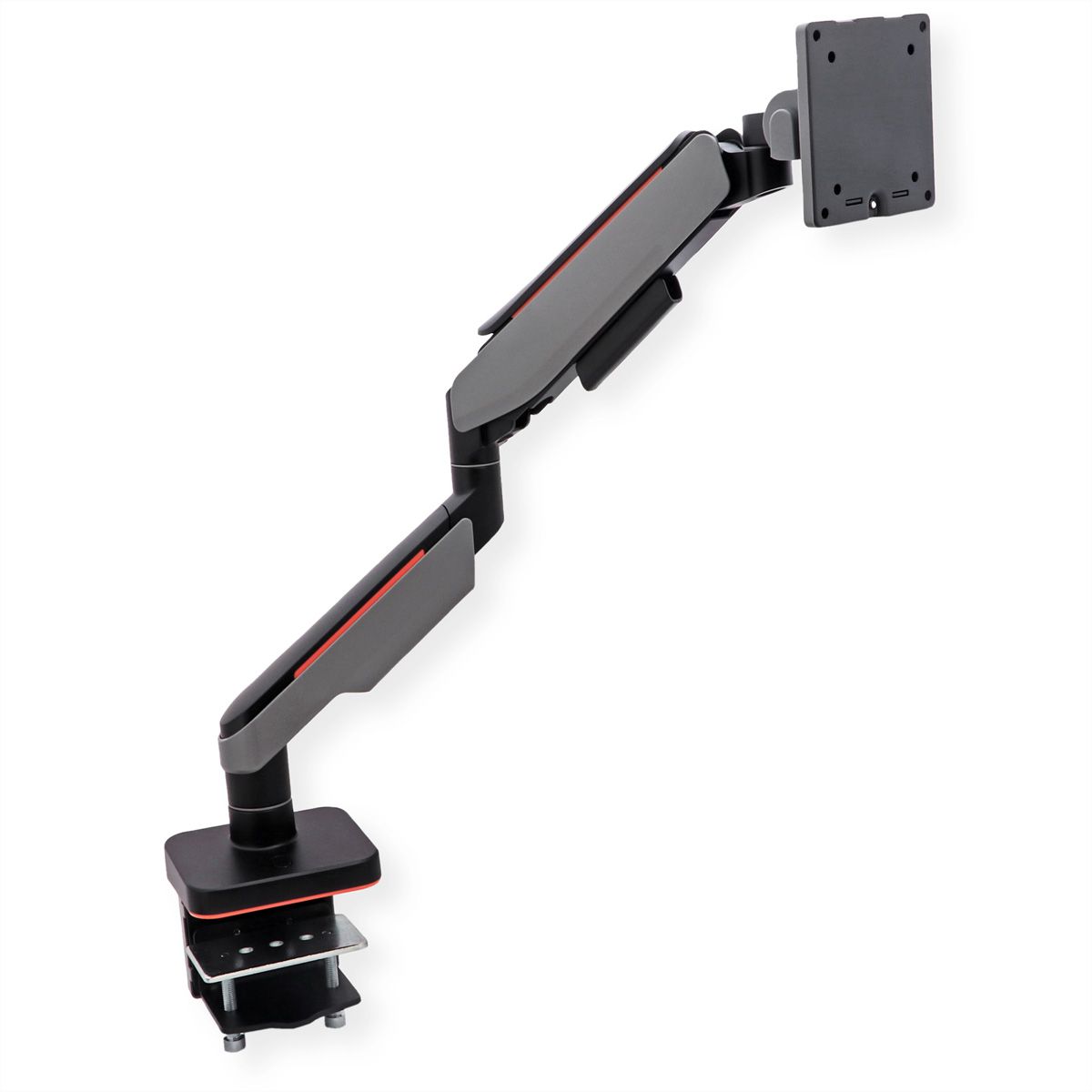 ROLINE LCD-Arm, Tischmontage, Gasfeder, 5 Gelenke, 17-49 Zoll, bis 20 kg