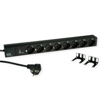 BACHMANN 19" 1HE 8xCEE7/3 sw 1xSPD-Plus 2,0m CEE7/7