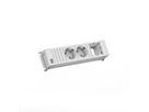 BACHMANN POWER FRAME 2xCEE7/3 1xCM 0,2m GST18 RAL9010