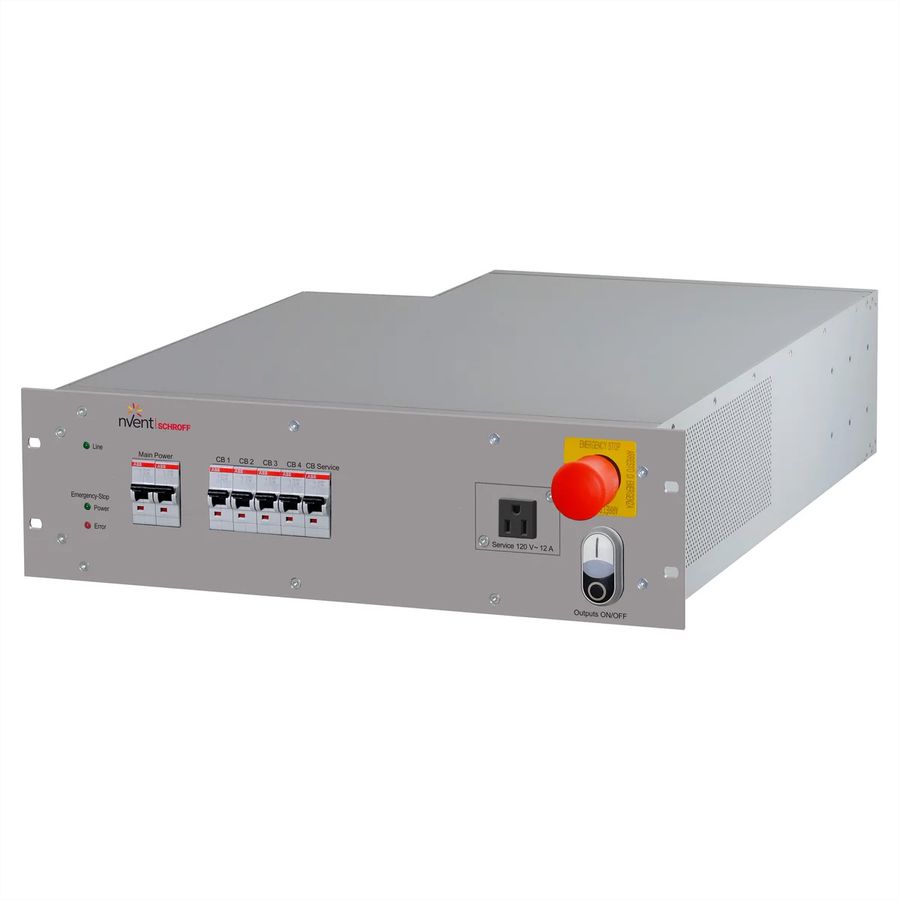 SCHROFF Rack Safety Plus, 3 HE, 120 V AC, EMV-Filter