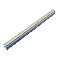 SCHROFF Führungsschiene mit Codierung, Nutbreite 2,5 mm, Einzelteile für Sonderlängen - FUEHRUNGSSCH PROF 2.5 220T