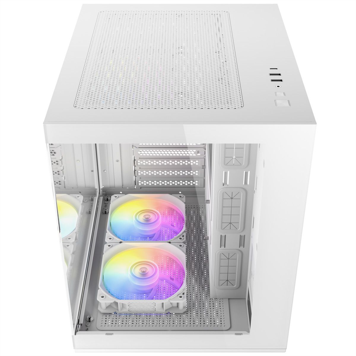 ANTEC CX60M ARGB PC Gehäuse Mini Tower Micro-ATX, weiß