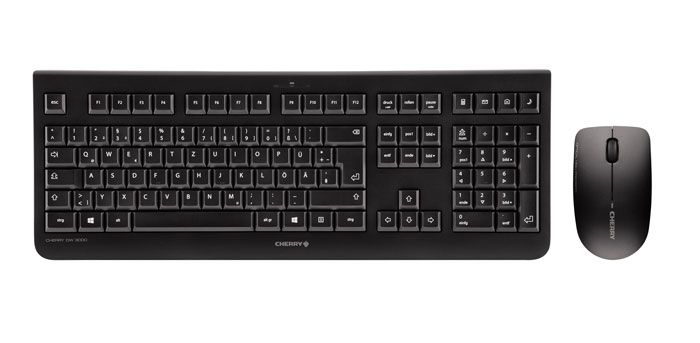 CHERRY DW 3000 RF Wireless QWERTY US Englisch Schwarz