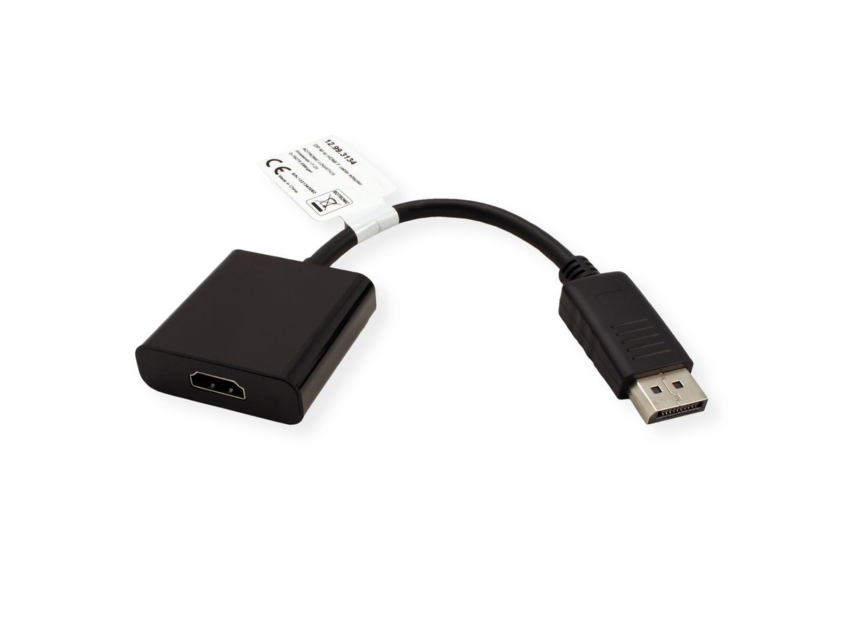 VALUE DisplayPort-HDMI Adapter, DP Stecker-HDMI Buchse