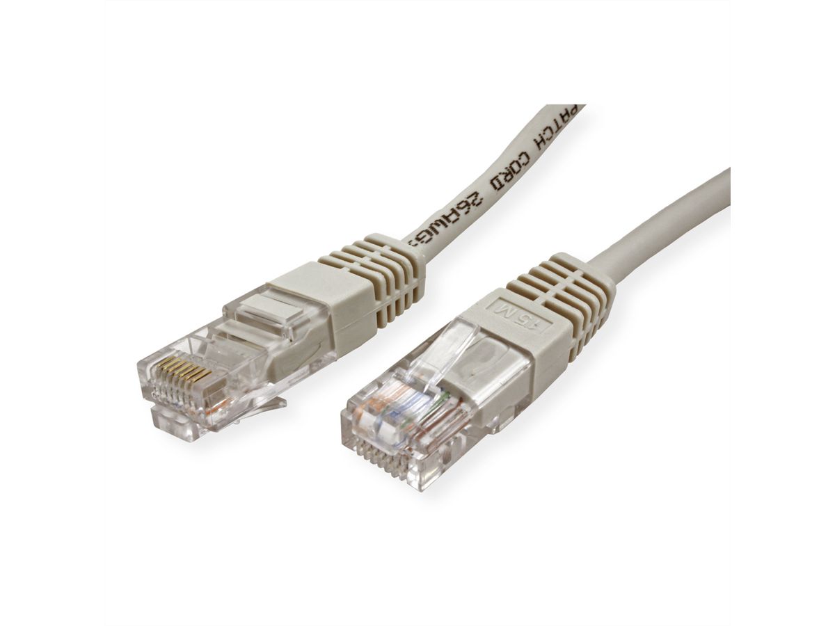 STANDARD UTP-Patchkabel konf. Kat.5e, beige, 0,5 m