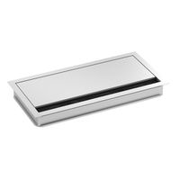 BACHMANN LOOP SQUARE Kabeldurchführung, 240mm, silberfarben