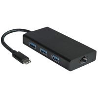 VALUE USB-C zu Gigabit Ethernet Konverter + Hub