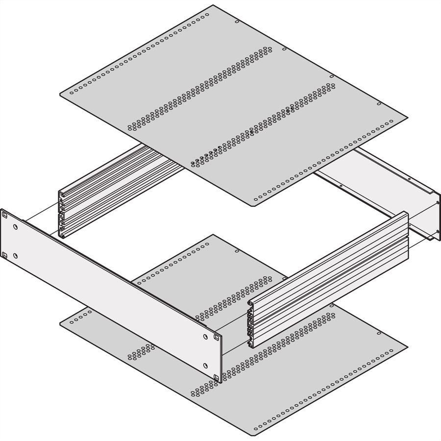 SCHROFF Abdeckbleche - ABDECKBLECH FUER KARTEN 280T