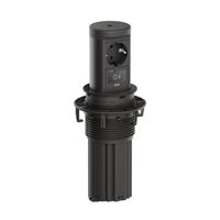 BACHMANN ELEVATOR2 1xCEE7/3 1xUSB C/C45W, Wireless Charger 15W RAL9005 0,5m IS