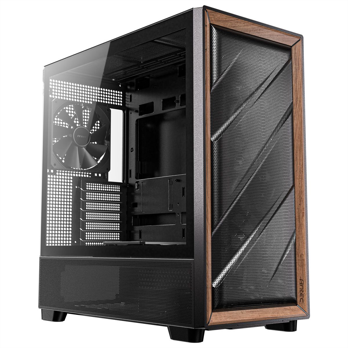 ANTEC FLUX PC Gehäuse Midi Tower Gaming ATX, schwarz