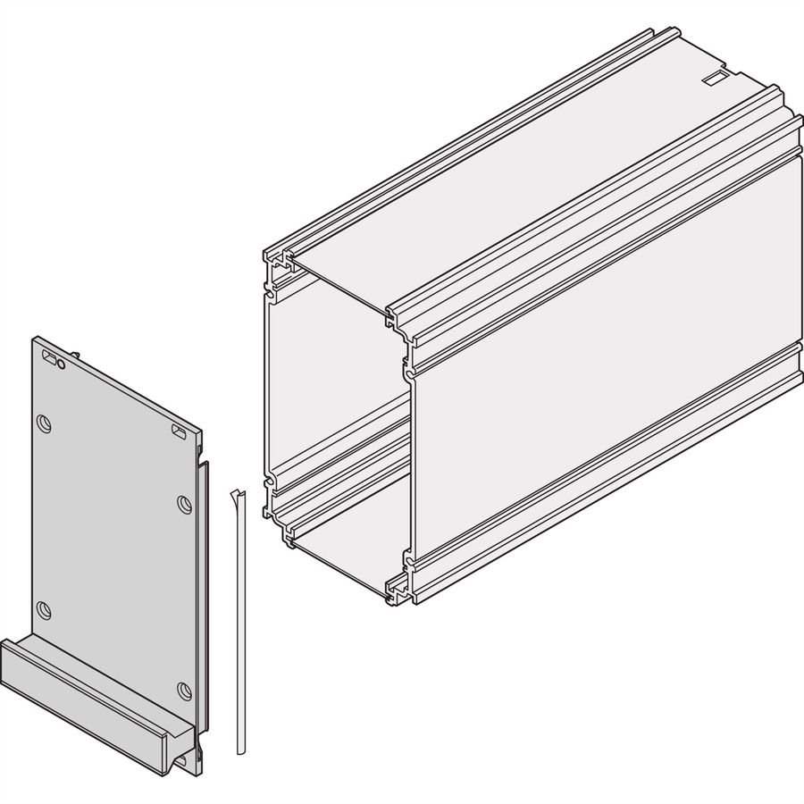 SCHROFF Frontplatte für Kassetten, Schirmbar mit EMV-Textildichtung - KAS FPL EMV TEXTIL 6HE 14TE