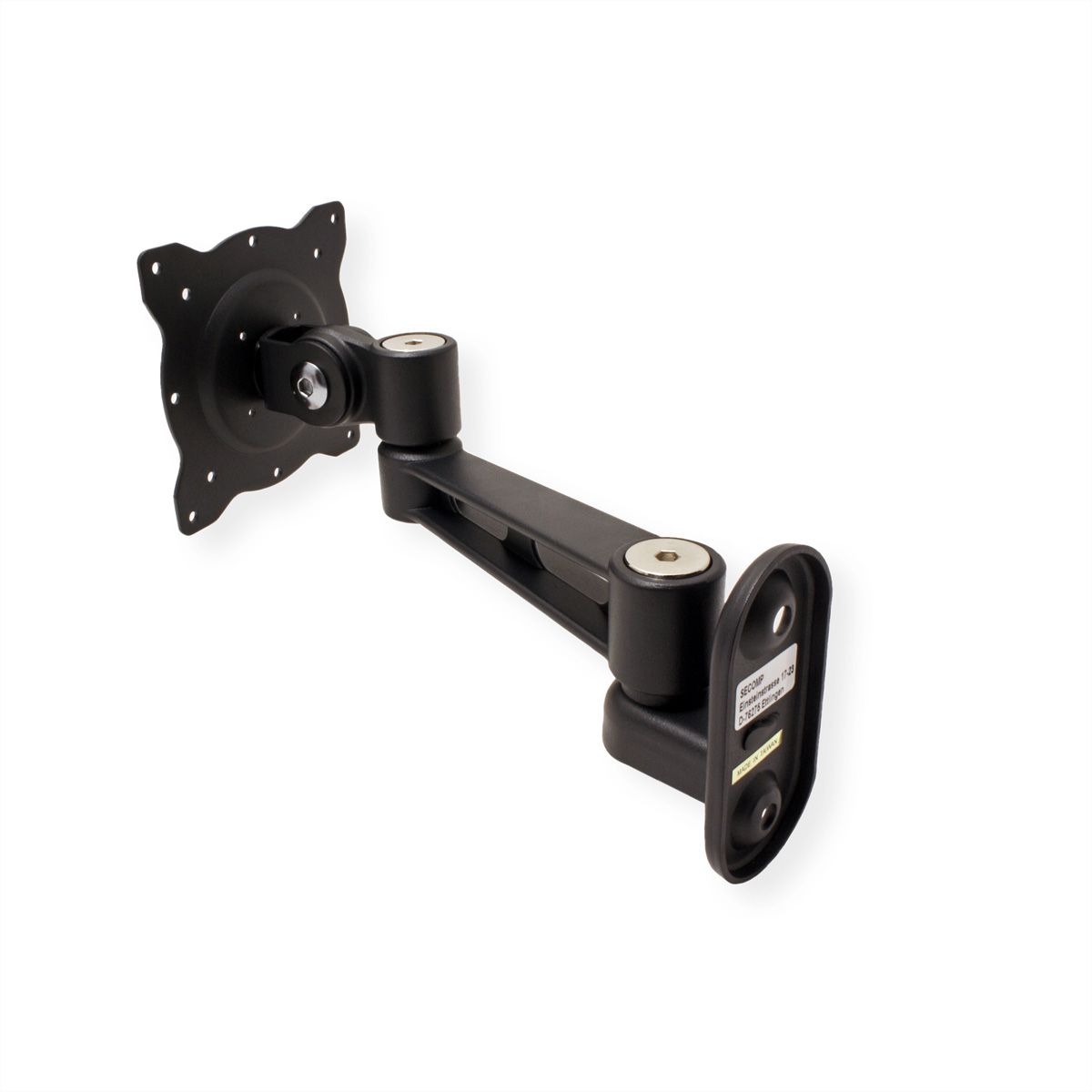 ROLINE LCD-Wandhalterung, 4 Gelenke, bis 10 kg, schwarz