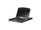 ATEN CL3116NX KVM-Switch, 18,5Zoll TFT, VGA, PS/2-USB, 16 Port, DE-Layout
