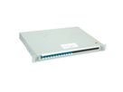 TELEGÄRTNER PROFI V LWL-Panel mit Kupplungen & Pigtails, 12x LC Duplex, blau, OS2 PC, Grade B