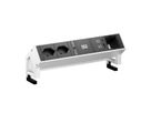 BACHMANN DESK2 2xCH 1xUSB A/C 22W 1xCM, 0,2m GST18 INOX Schweiz