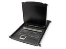 ATEN CL1308N KVM-Switch, 48cm TFT, VGA, PS/2-USB, 8 Port, FR-Layout