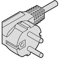 SCHROFF Netzanschlussltg., Schutzkontakt/UTE-KABEL BK 3G1 2500 Schutzkontakt C13