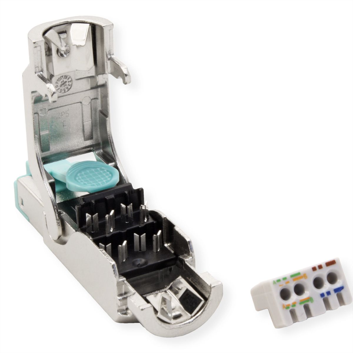 EasyLan fixLink Connector RJ45, Cat.6A (ISO/IEC) Silber