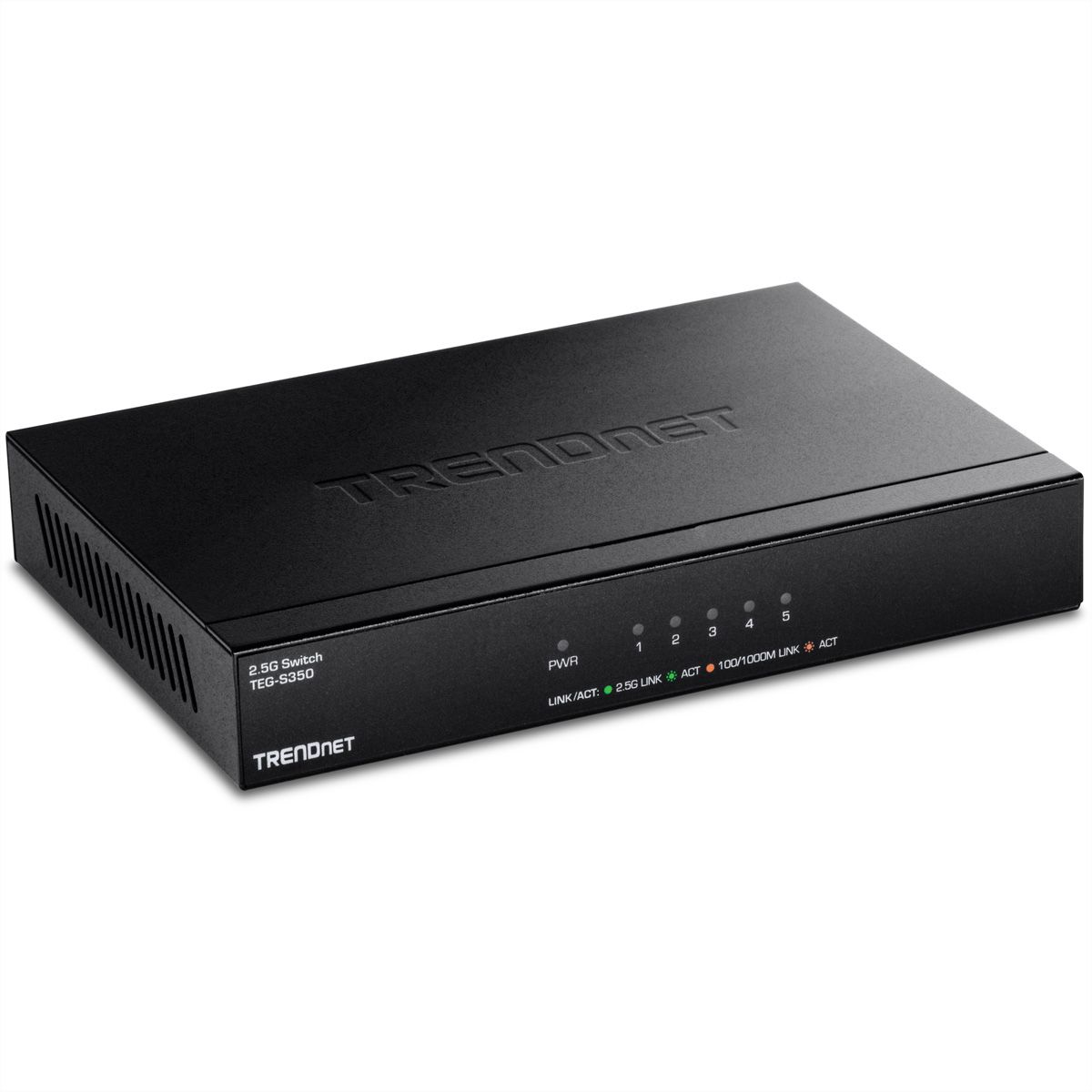 TRENDnet TEG-S350 5-Port 2.5G Switch, Unmanaged, schwarz