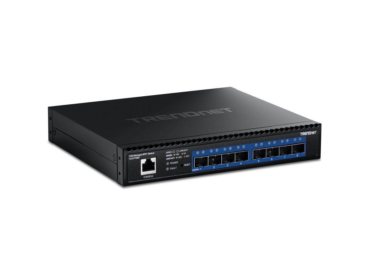 TRENDnet TL2-F7080 Switch 8-Port 10G Layer 2 Managed SFP+