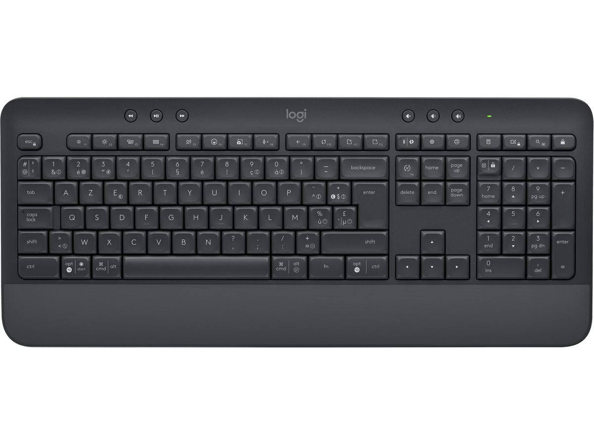 Logitech Signature K650 Tastatur Bluetooth AZERTY Holländisch Graphit