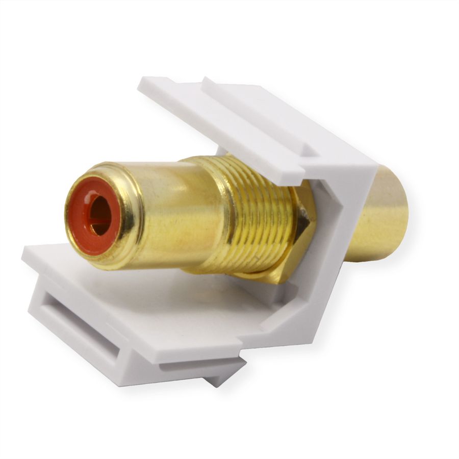 VALUE RCA-Keystone-Kupplung, Kunststoff, rot