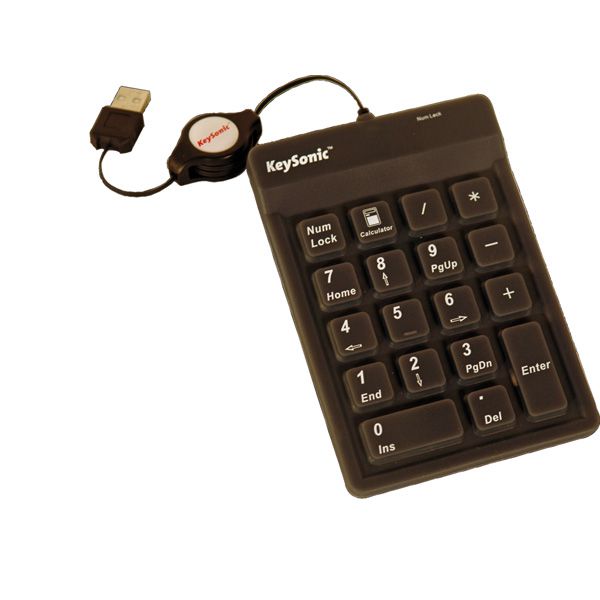KeySonic ACK-118 BK Keypad USB schwarz