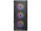 ANTEC AX20 PC Gehäuse Midi Tower Gaming Black ATX, schwarz
