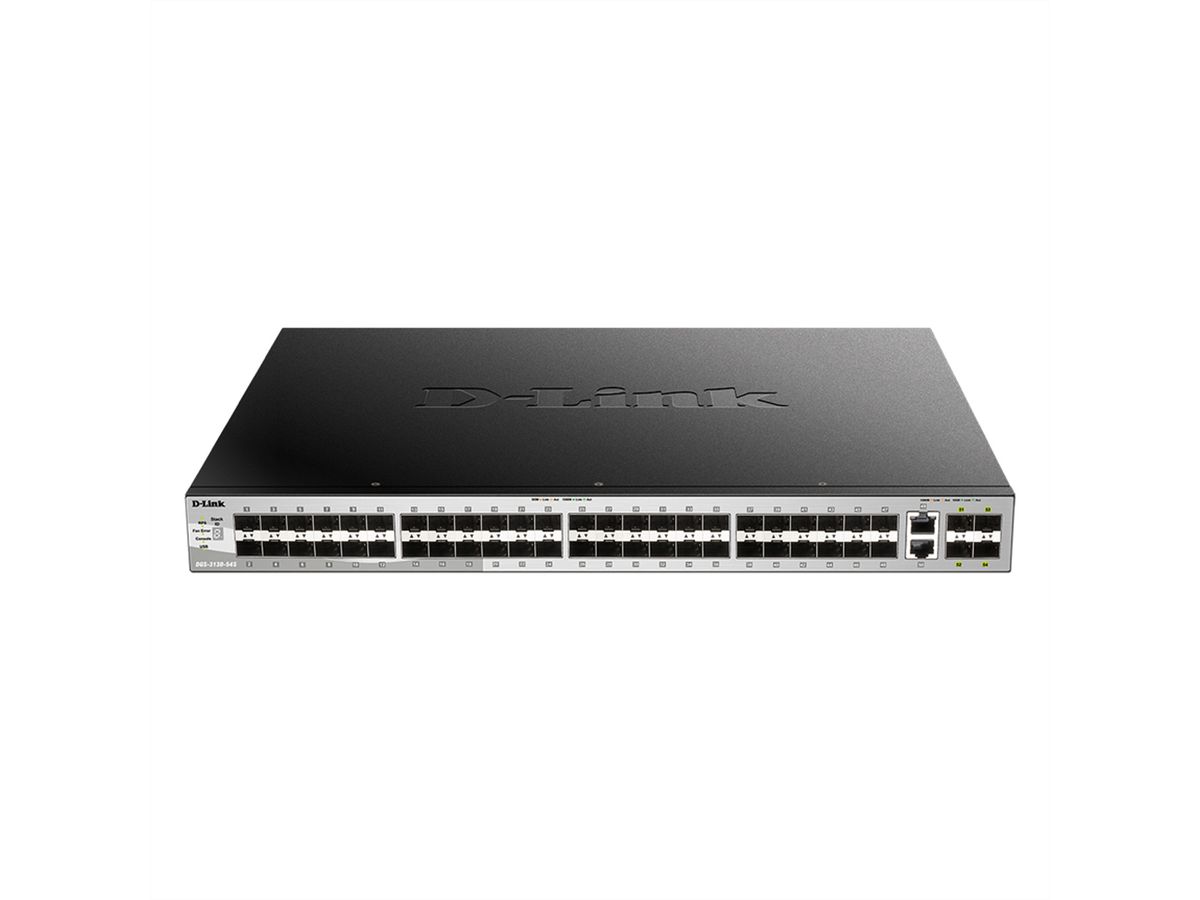 D-Link DGS-3130-54S/E 54Port Switch, Layer 3 Fiber Gigabit Stack (SI)