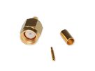 TELEGÄRTNER SMA-Crimpstecker für RG-316/U, vergoldet, Löt-/Crimpanschluss