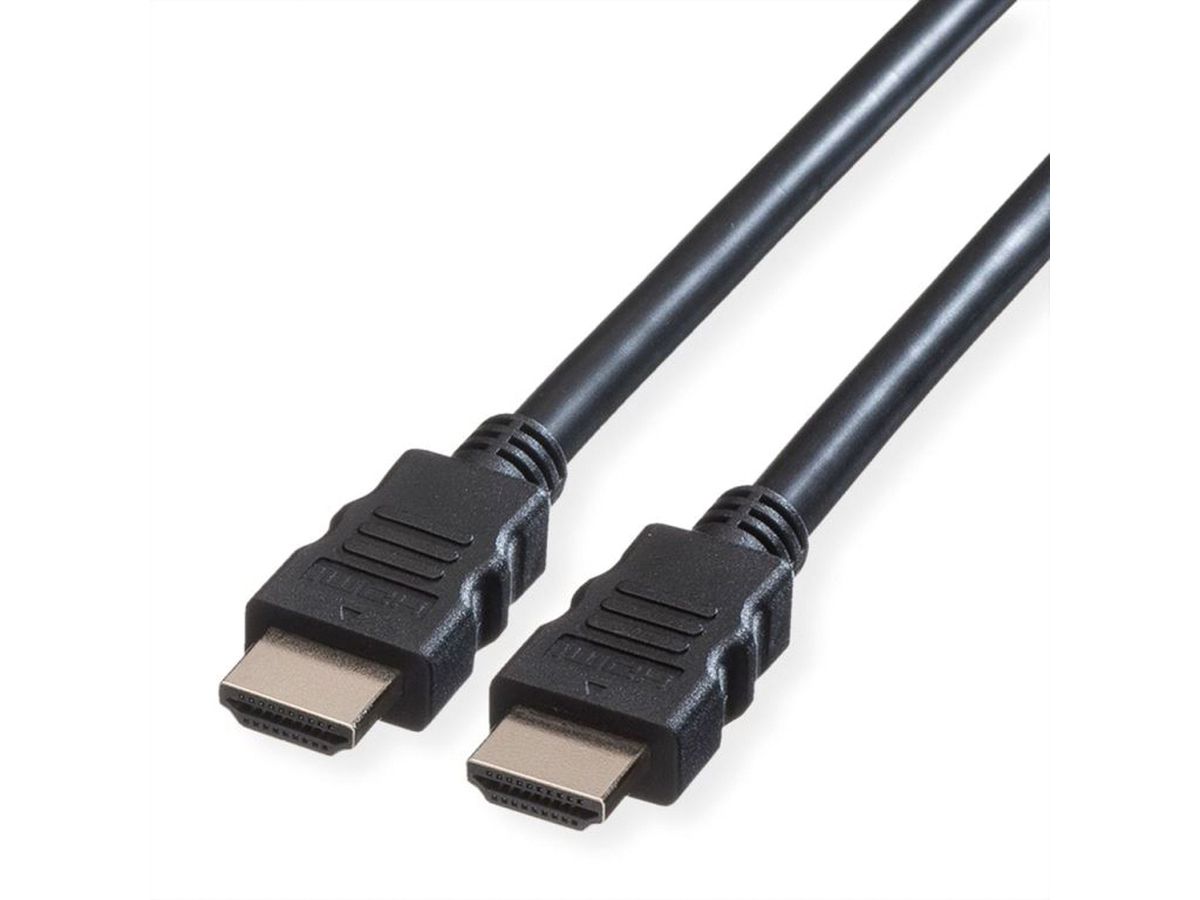 VALUE 8K HDMI Ultra HD Kabel mit Ethernet, ST/ST, schwarz, 0,5 m