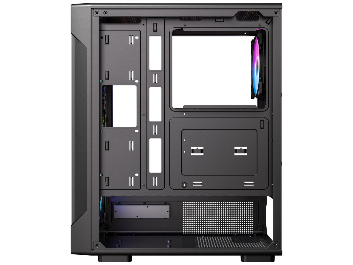 ANTEC VX-320 ARGB ATX, Micro-ATX, ITX Mid Tower Gaming PC Gehäuse, schwarz