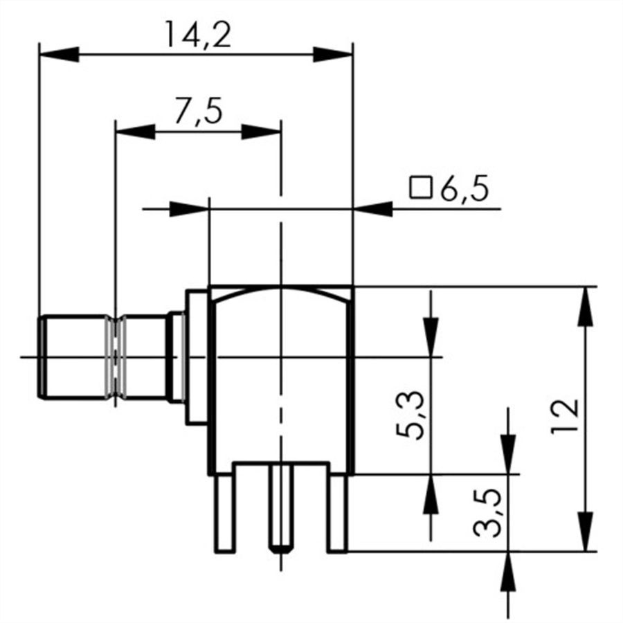 TELEGÄRTNER SMB-LTP-Winkelstecker print