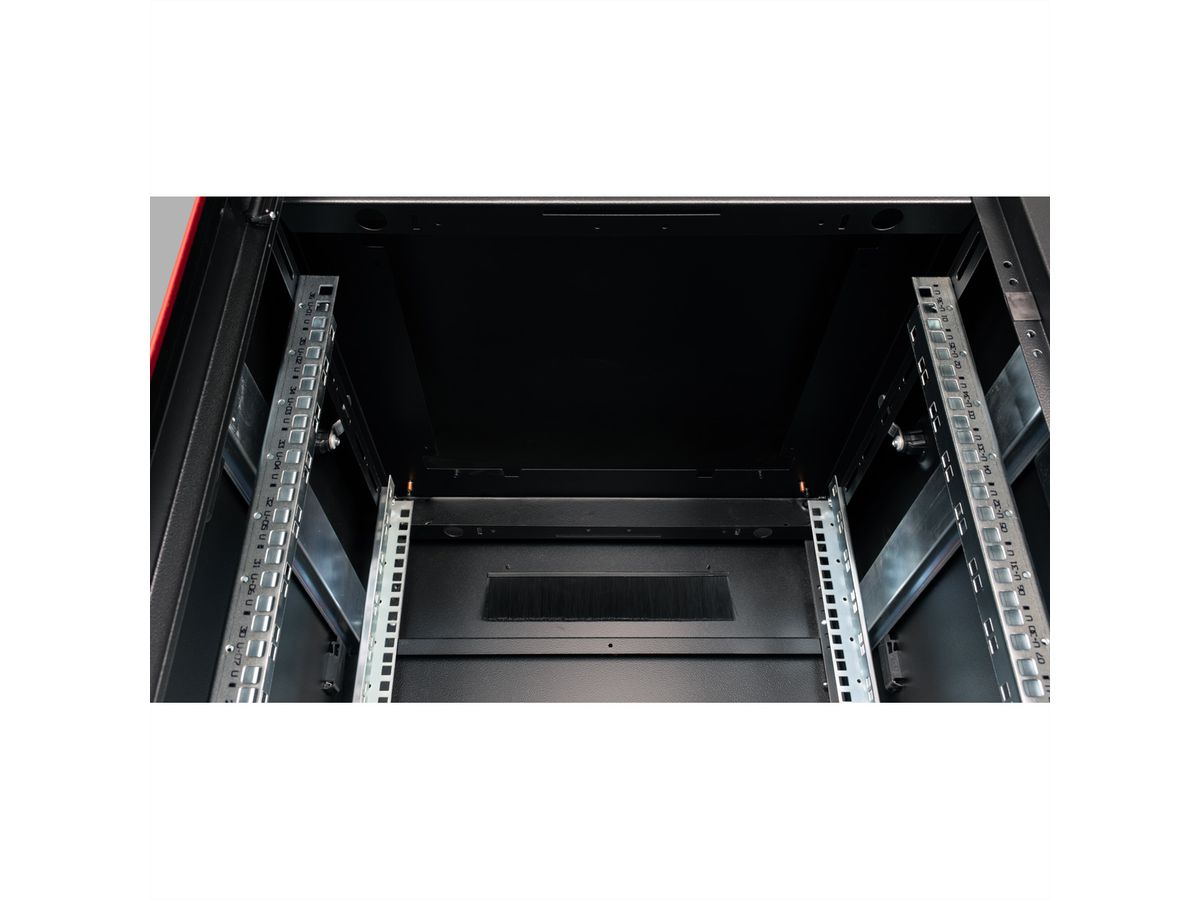 ROLINE 19-Zoll Netzwerkschrank Pro 36 HE, 600x800 BxT Glastür schwarz
