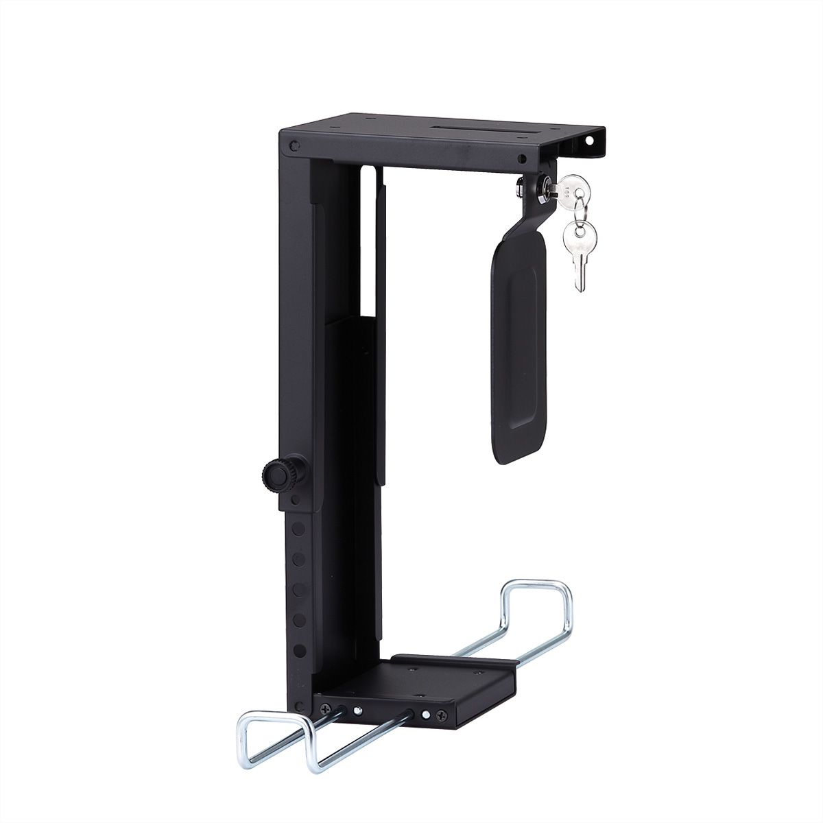ROLINE Slim/Mini-PC-Halterung, abschliessbar, schwarz