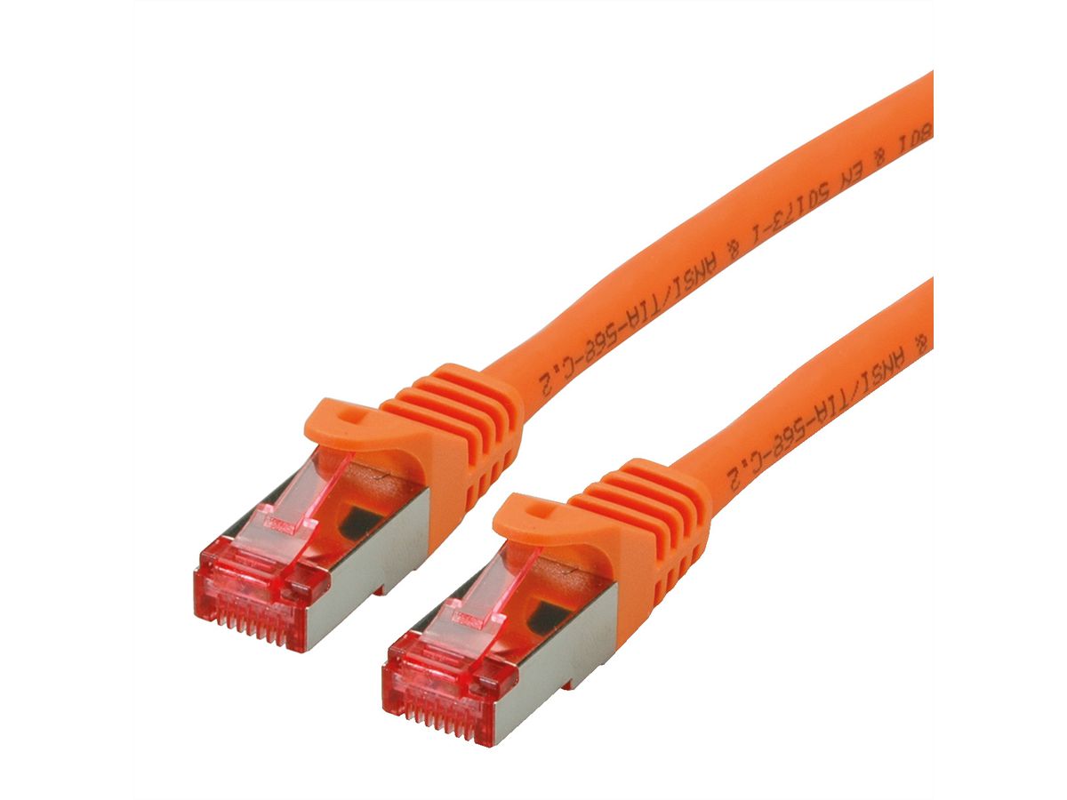 ROLINE Patchkabel Kat.6 S/FTP (PiMF), Component Level, LSOH, orange, 1,5 m