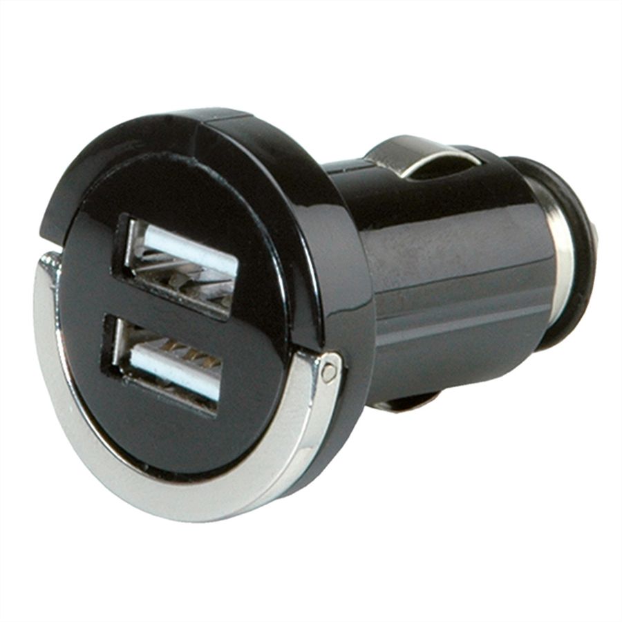VALUE USB Charger mit KFZ-Stecker, 2 Port, 10W