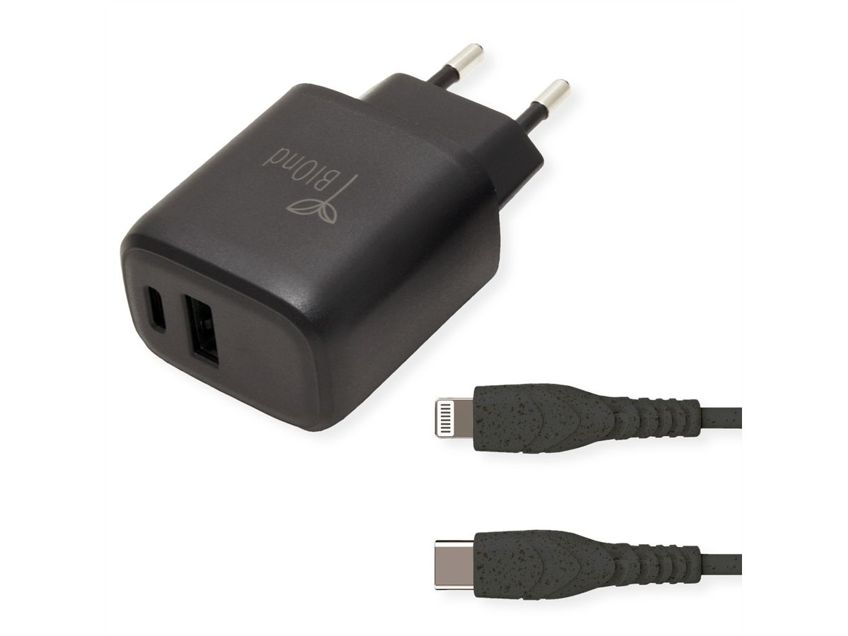 BIOnd BIO-CTL-20W PD 20W Charger + USB-C to Lightning Kabel