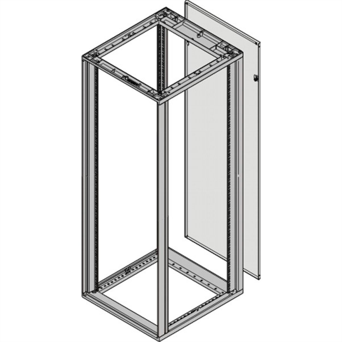 SCHROFF Rückwand - RUECKWAND 12HE 553B RAL7021