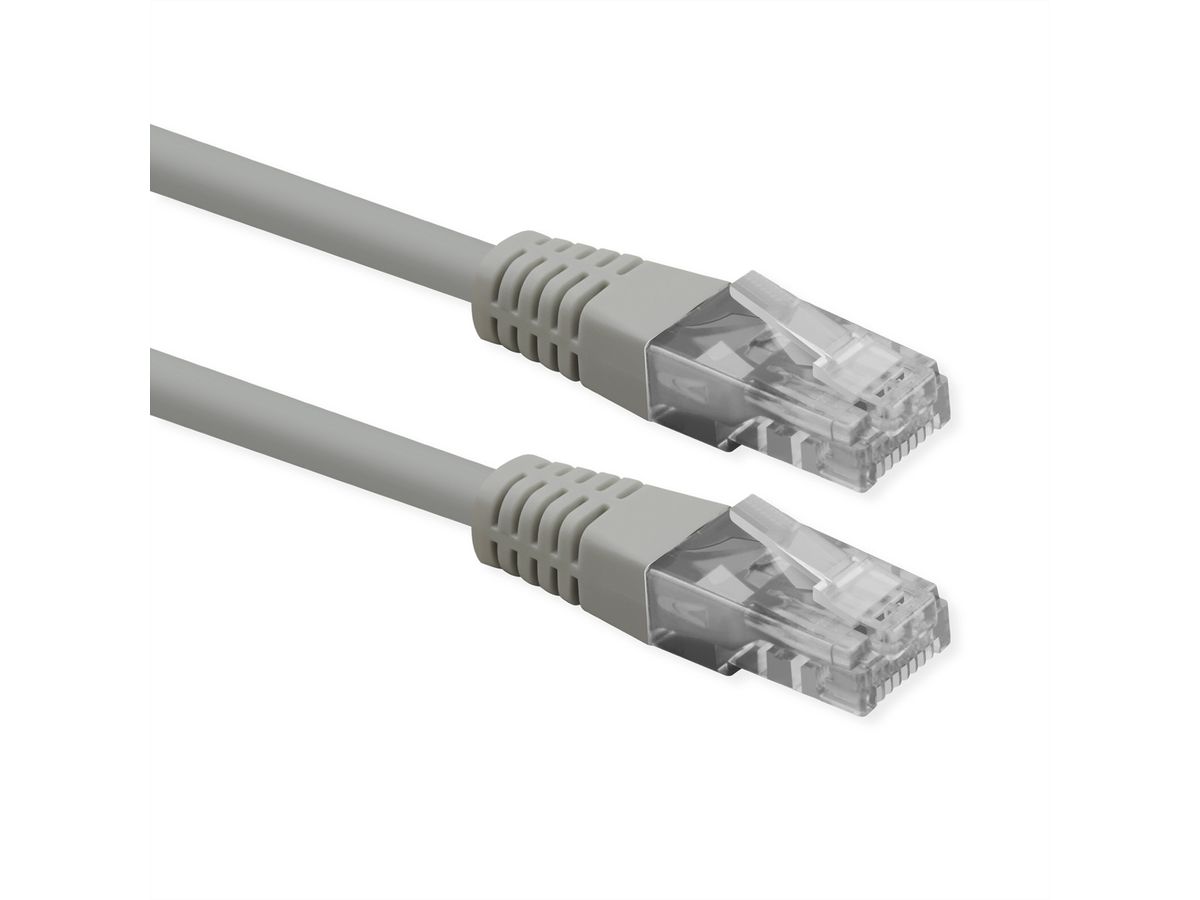 ROLINE Patchkabel Cat.6 (Class E), UTP, PoE, grau, 5 m