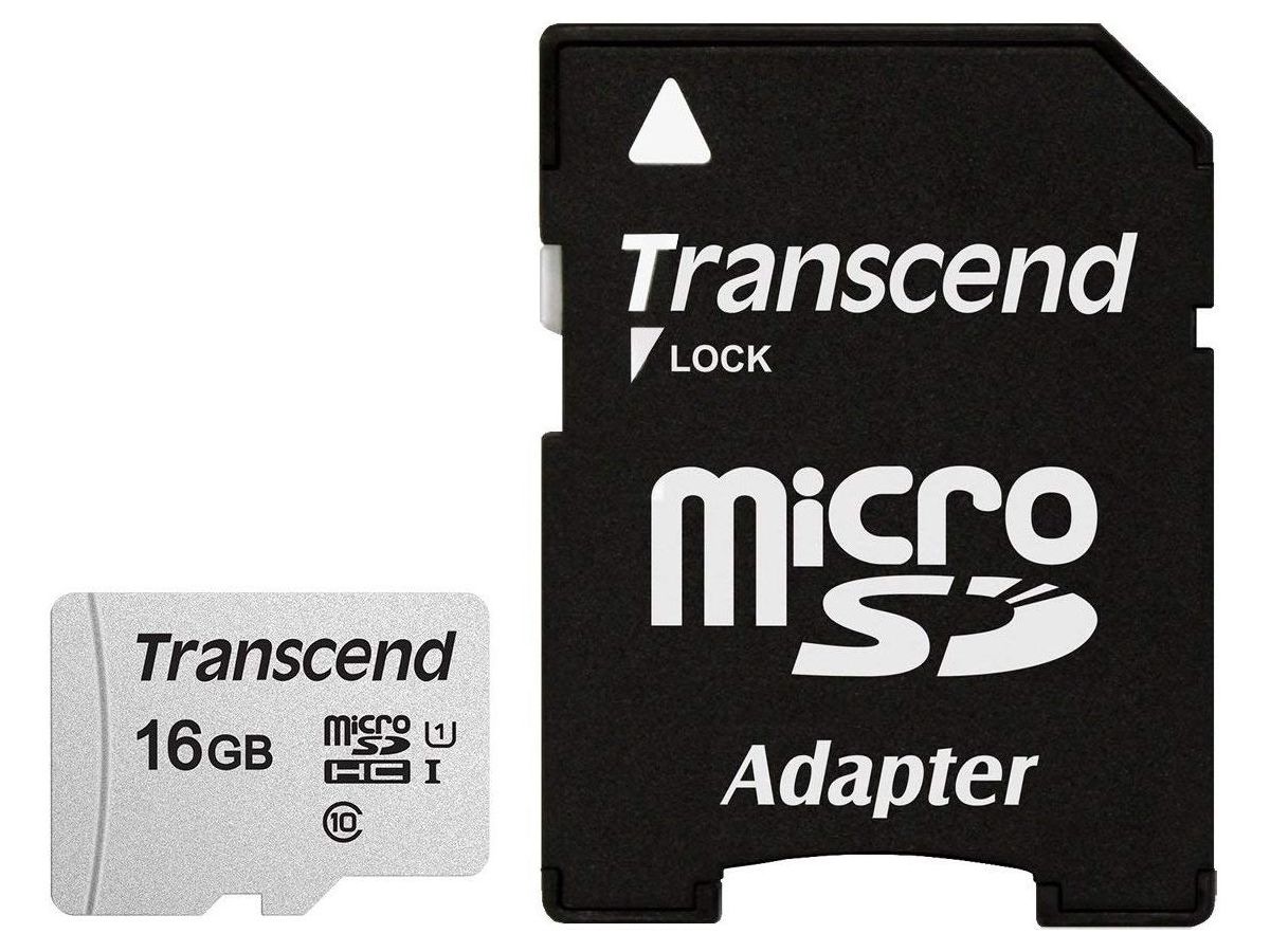 Transcend microSDHC 300S 16GB Speicherkarte Klasse 10 NAND
