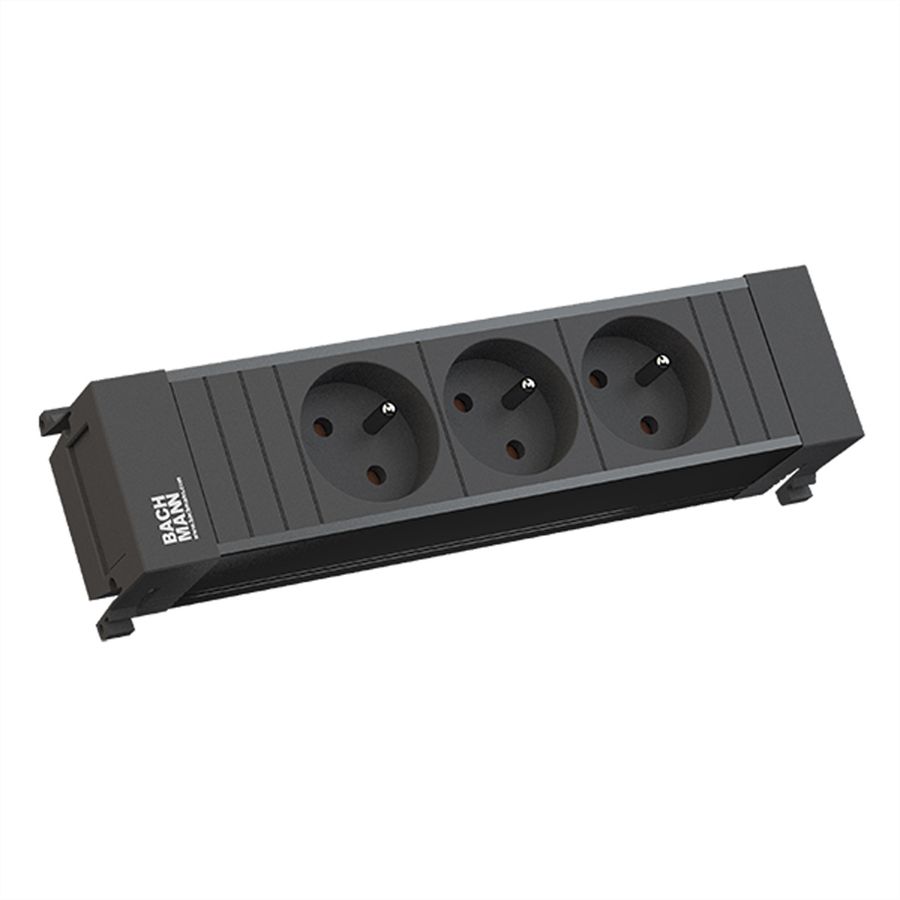 BACHMANN POWER FRAME 3xUTE kurz Kunststoffprofil schwarz