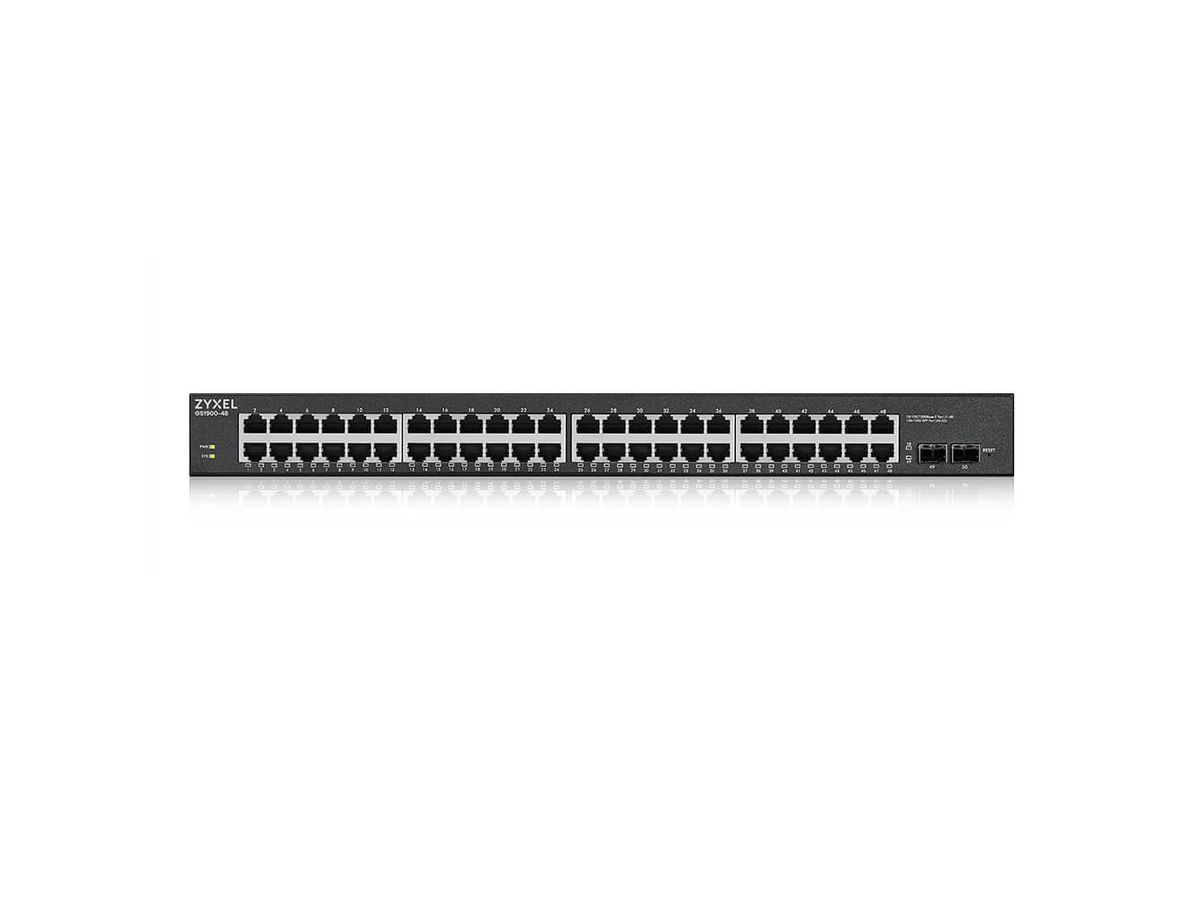 Zyxel GS1900-48HPv2 Managed L2 Gigabit Ethernet (10/100/1000) Power over Ethernet (PoE) Schwarz