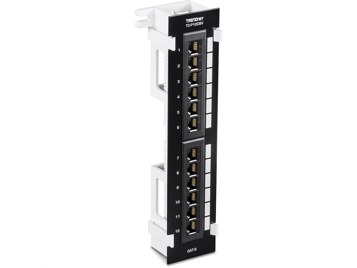 TRENDnet TC-P12C6V Patch Panel, 12-Port Wall Mount Cat6 ungeschirmt