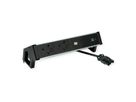 BACHMANN DESK2 ALU BLACK 2xUK, 1xUSBC 60W 0,2m GST18 United Kingdom