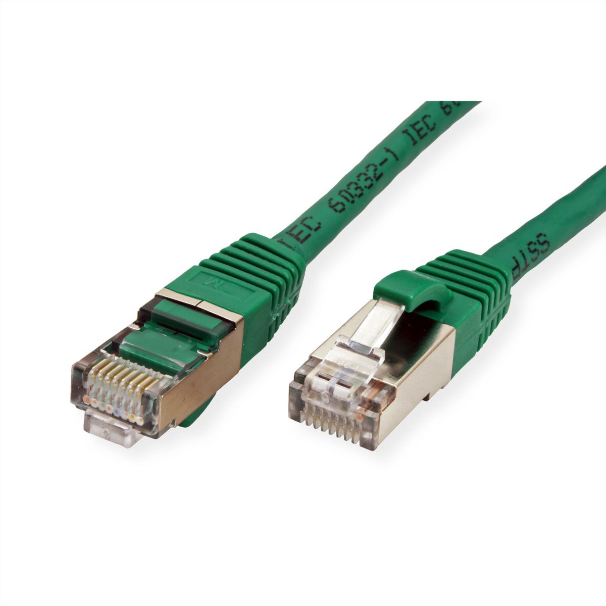 VALUE Patchkabel Cat.6 (Class E) S/FTP (PiMF), LSOH, grün, 0,5 m